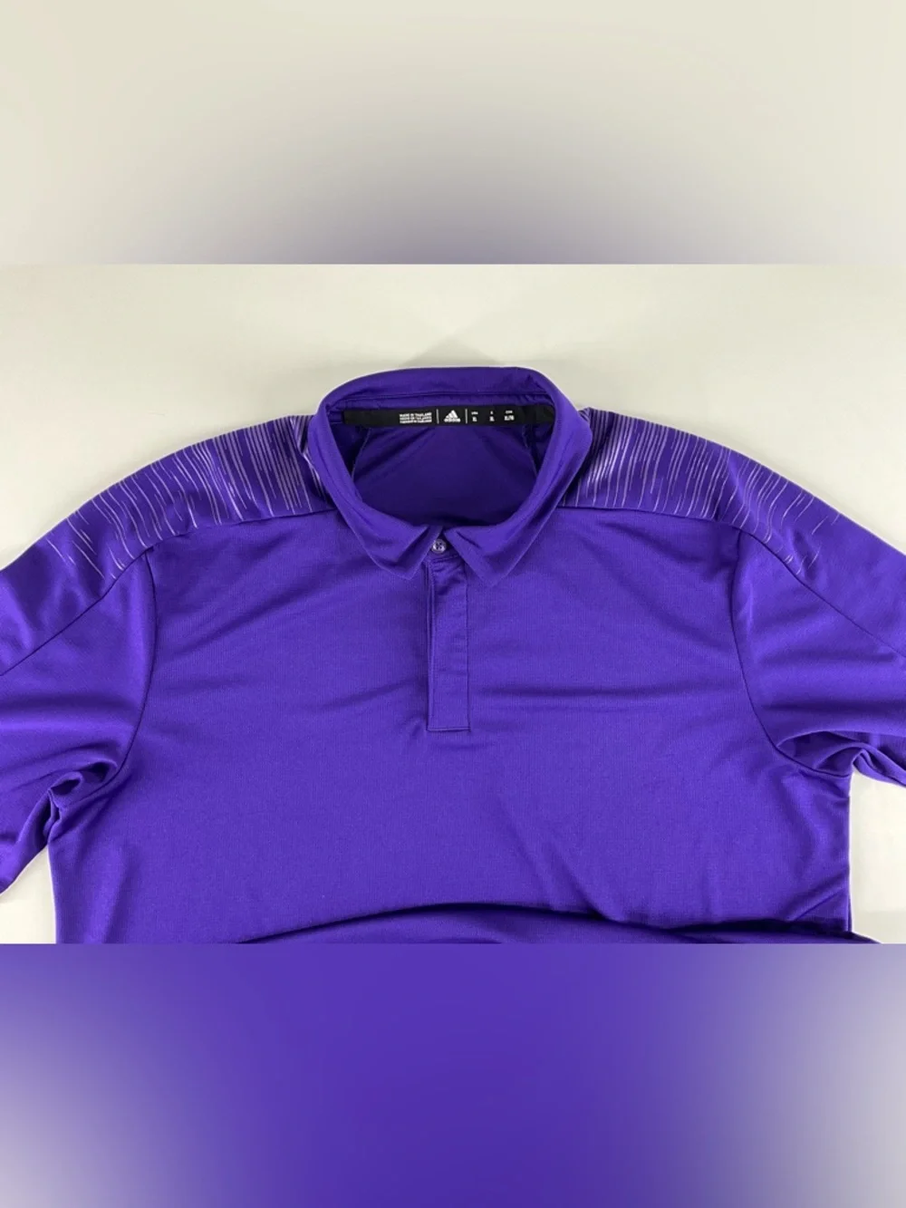 Adidas Men's Purple Performance 'Climalite Polo Size XL